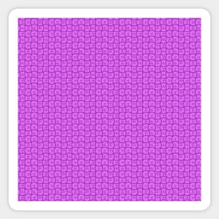 Retro Inspired D20 Circles Seamless Pattern - Purple Sticker